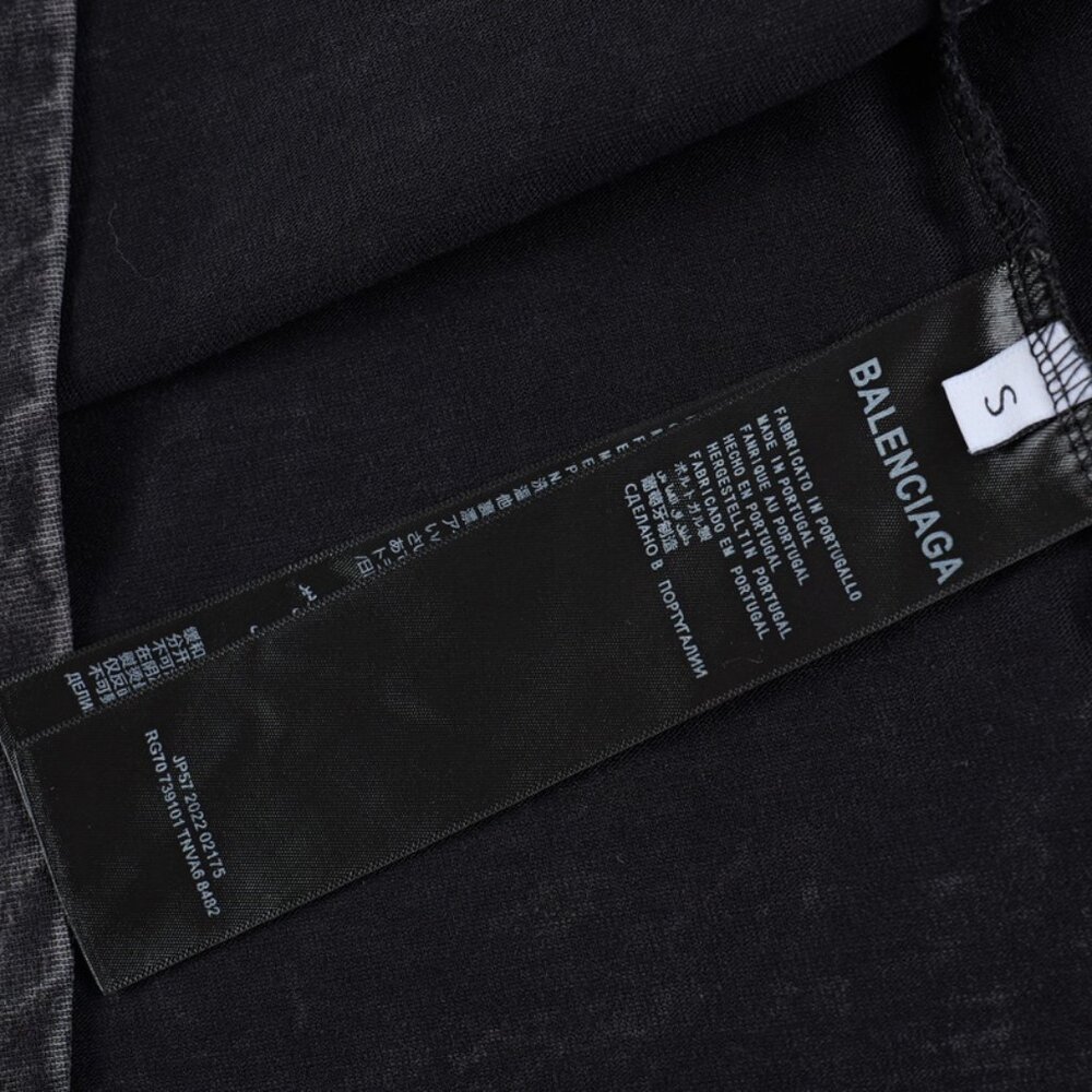 Balenciaga black men's casual long-sleeved T-shirt - Picture 3 of 6
